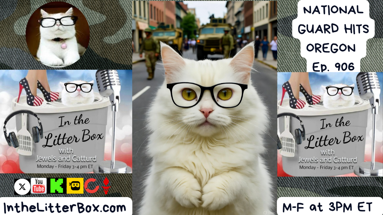 National Guard Hits Oregon | In the Litter Box w/ Jewels & Catturd – Ep. 906 – 10/21/2025