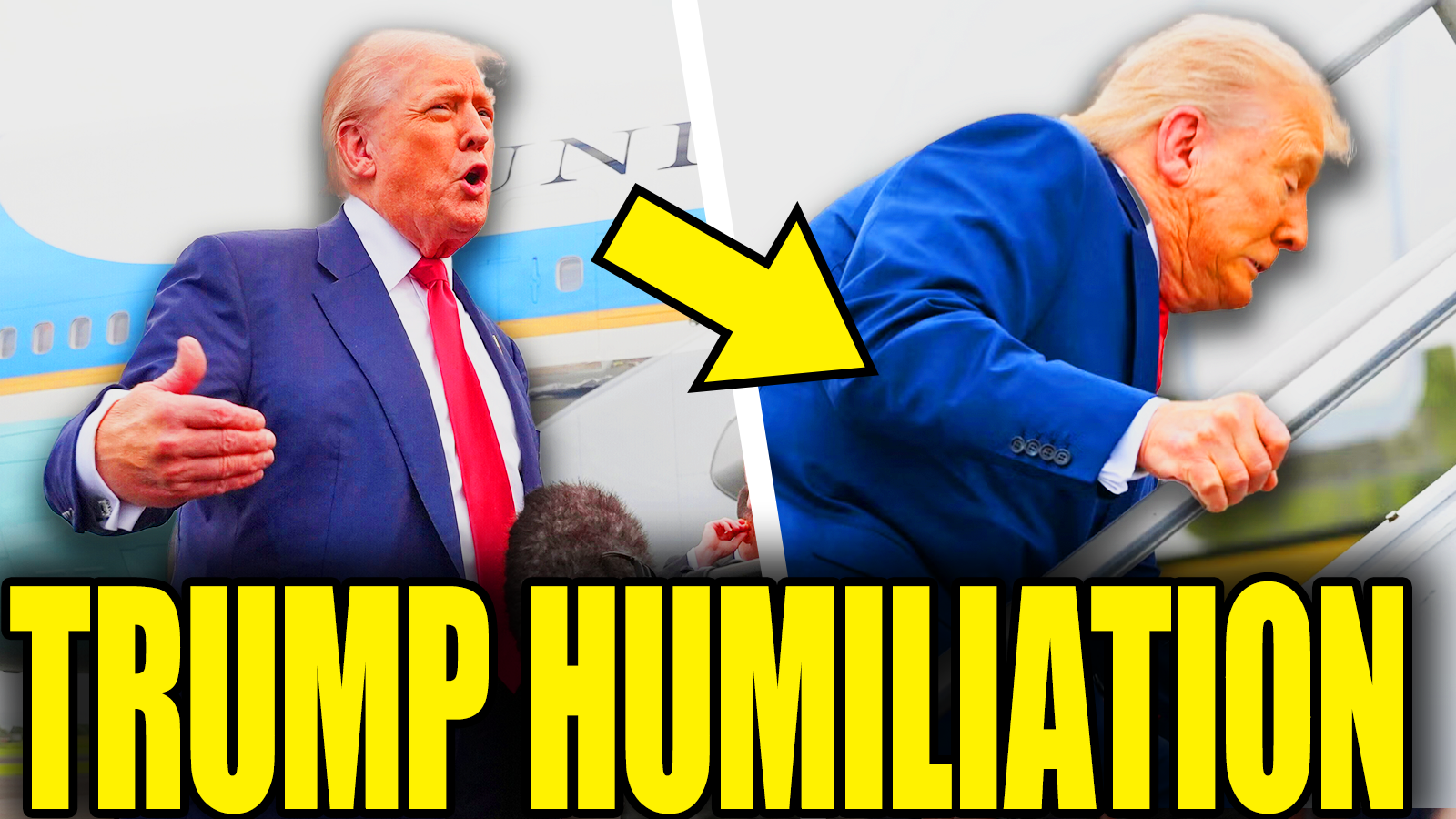 Trump Struggles To Walk Stairs Then Forgets Everything episode artwork
