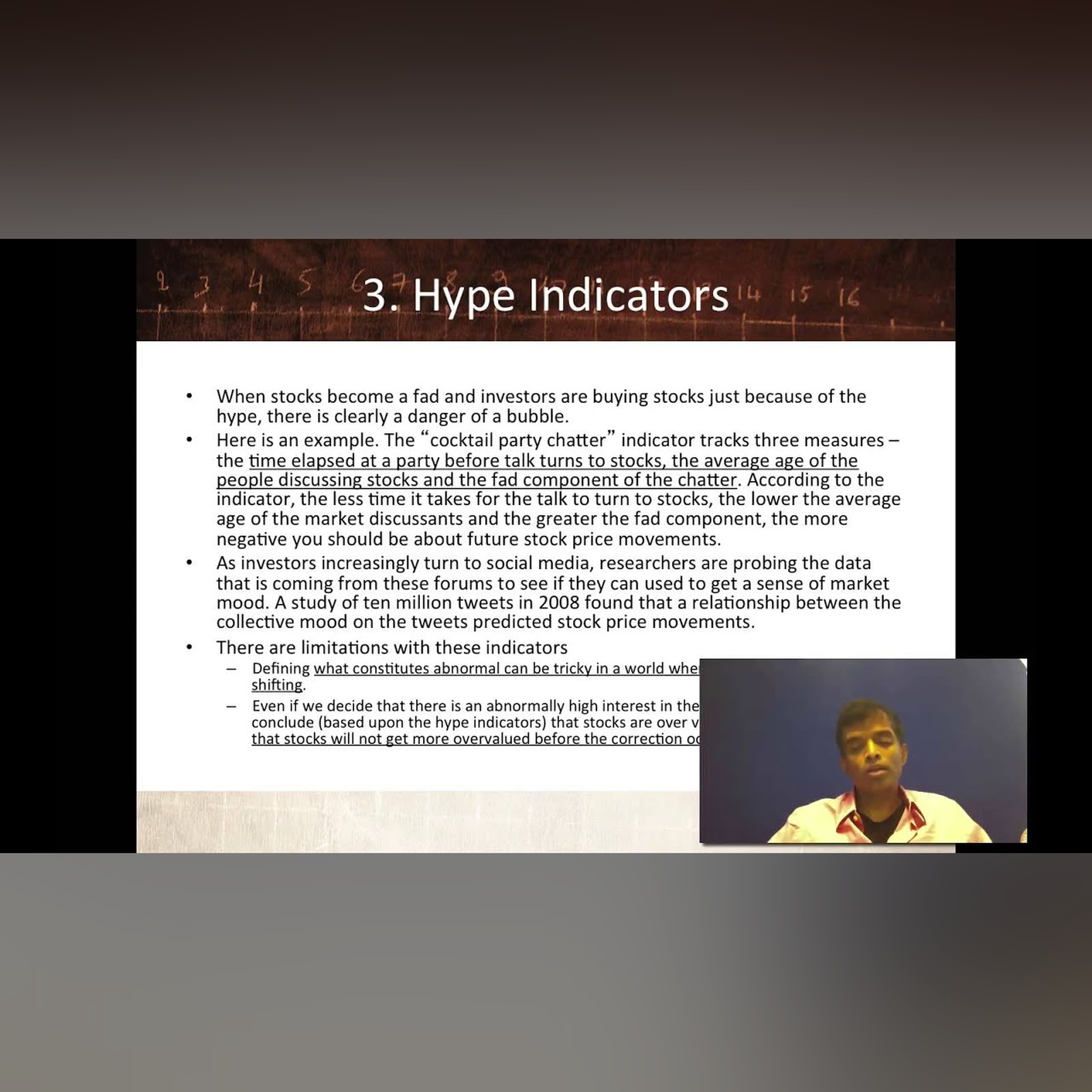 Session 31: Market Timing - Nonfinancial and Technical Indicators