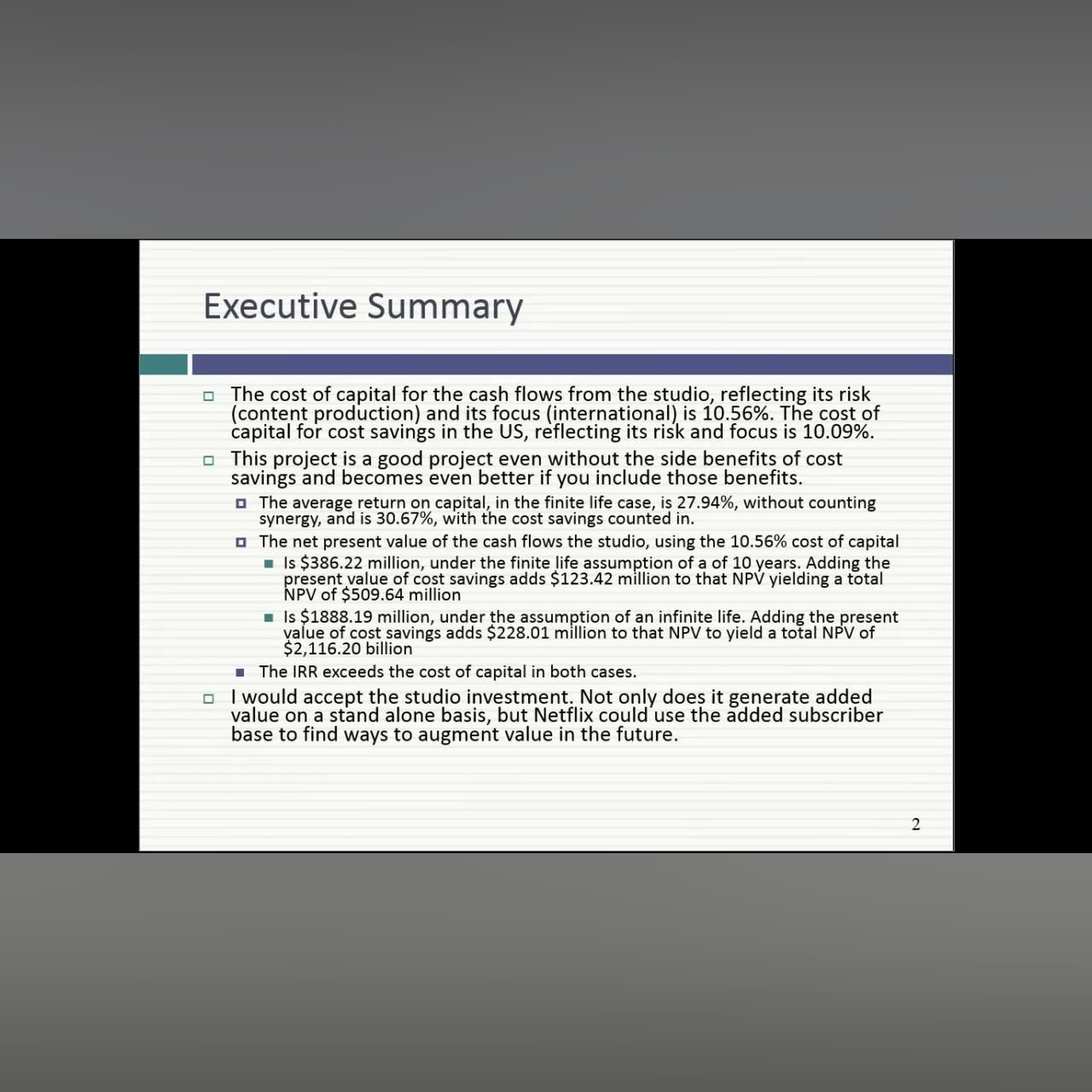 Session 17 (Undergraduate): The Netflix Studio - Case Discussion