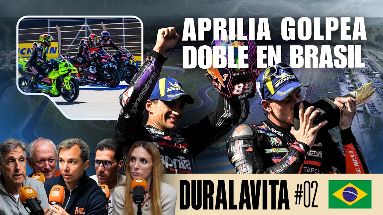Aprilia golpea Doble en MotoGP Brasil 2026 | Bezzechi / Martín | DURALAVITA#2