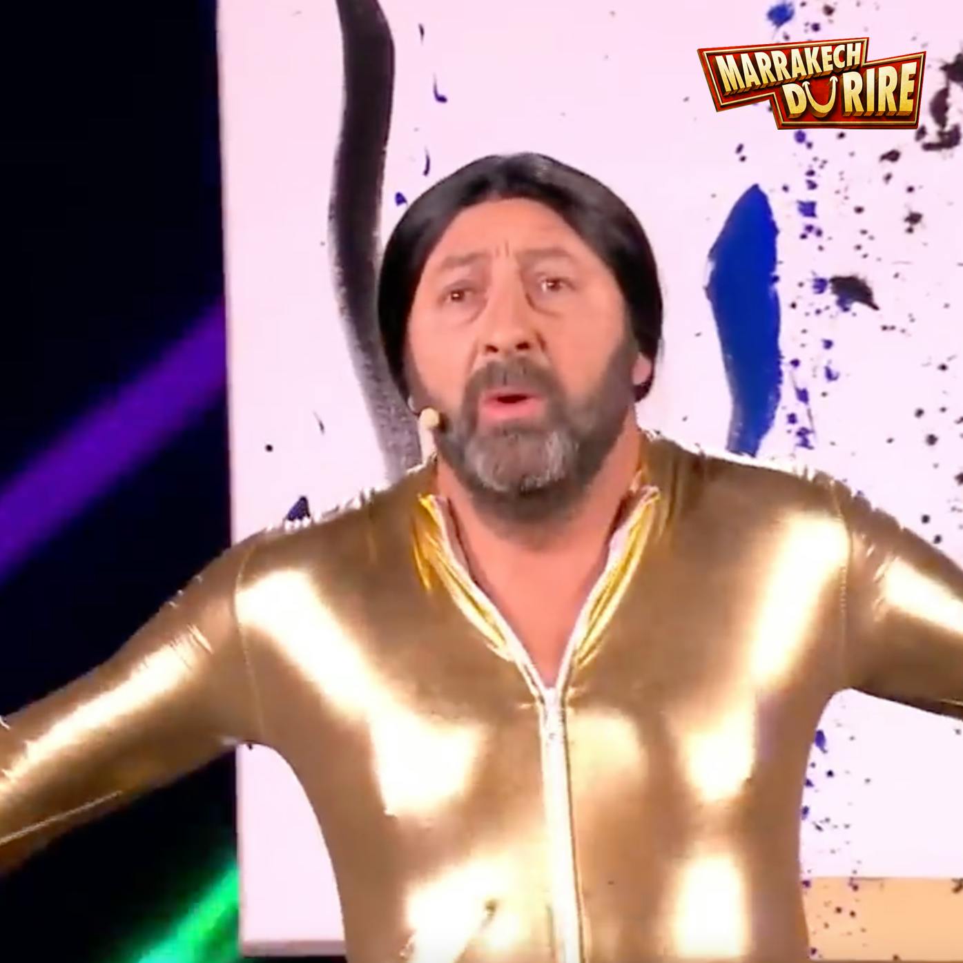 Kad Merad - Disco painting - Marrakech du rire 2014 Kad Merad - Disco painting - Marrakech du rire 2014