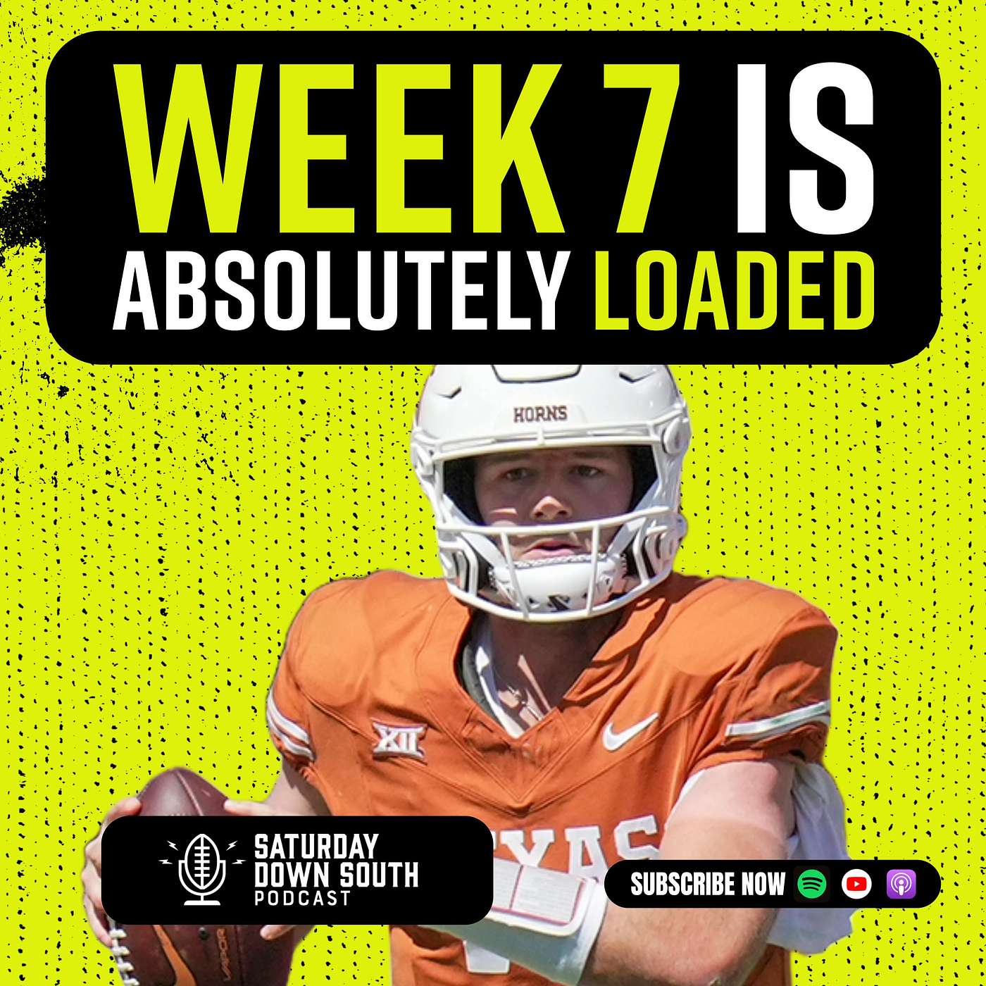 Week 7 is loaded! SEC picks & previews, JJ Pegues & Sam Acho interviews