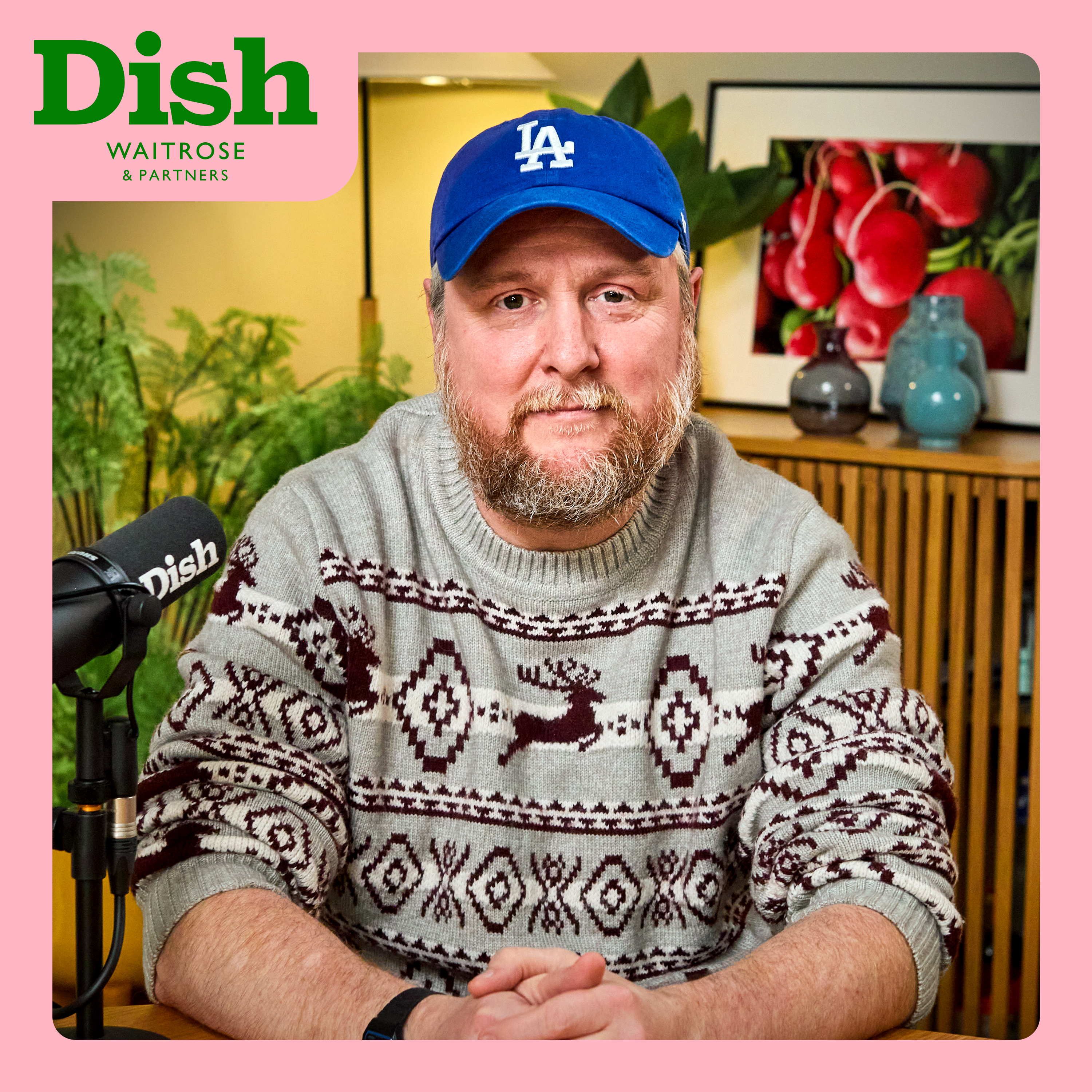 Tim Key, sticky sausage & apple braise, and a beer