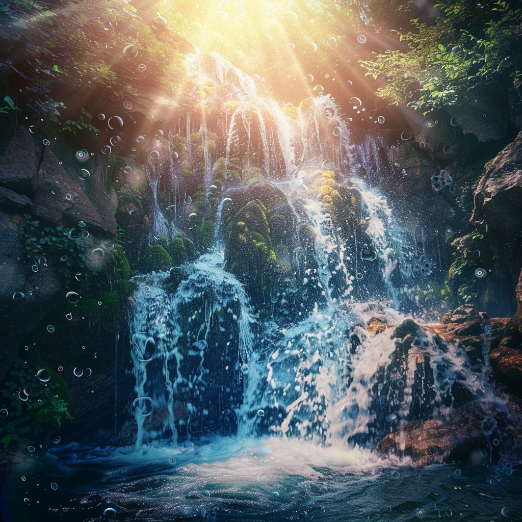 Theta Waves With Waterfall Sounds  For Deep Meditation And Intuition