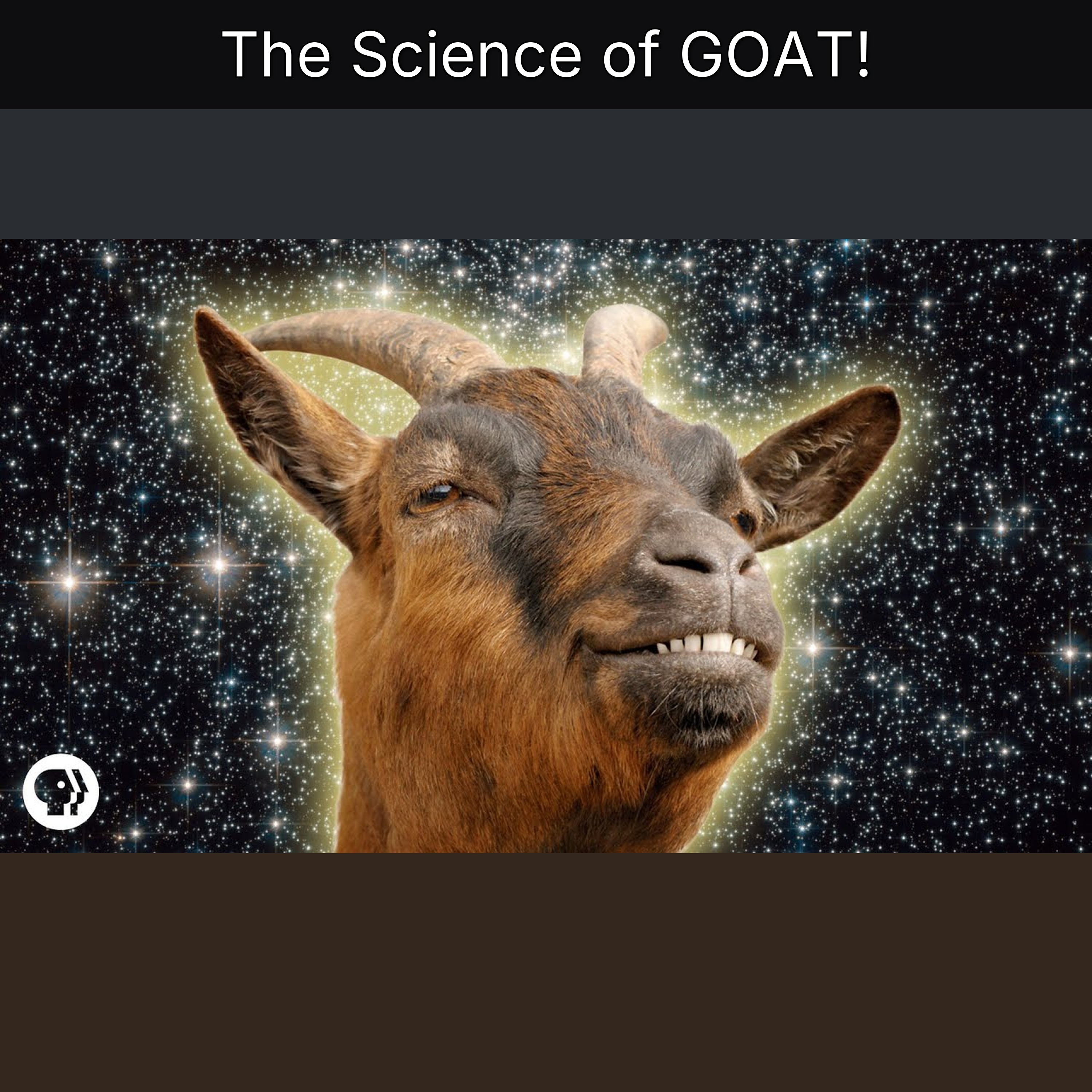The Science of GOAT! episode artwork