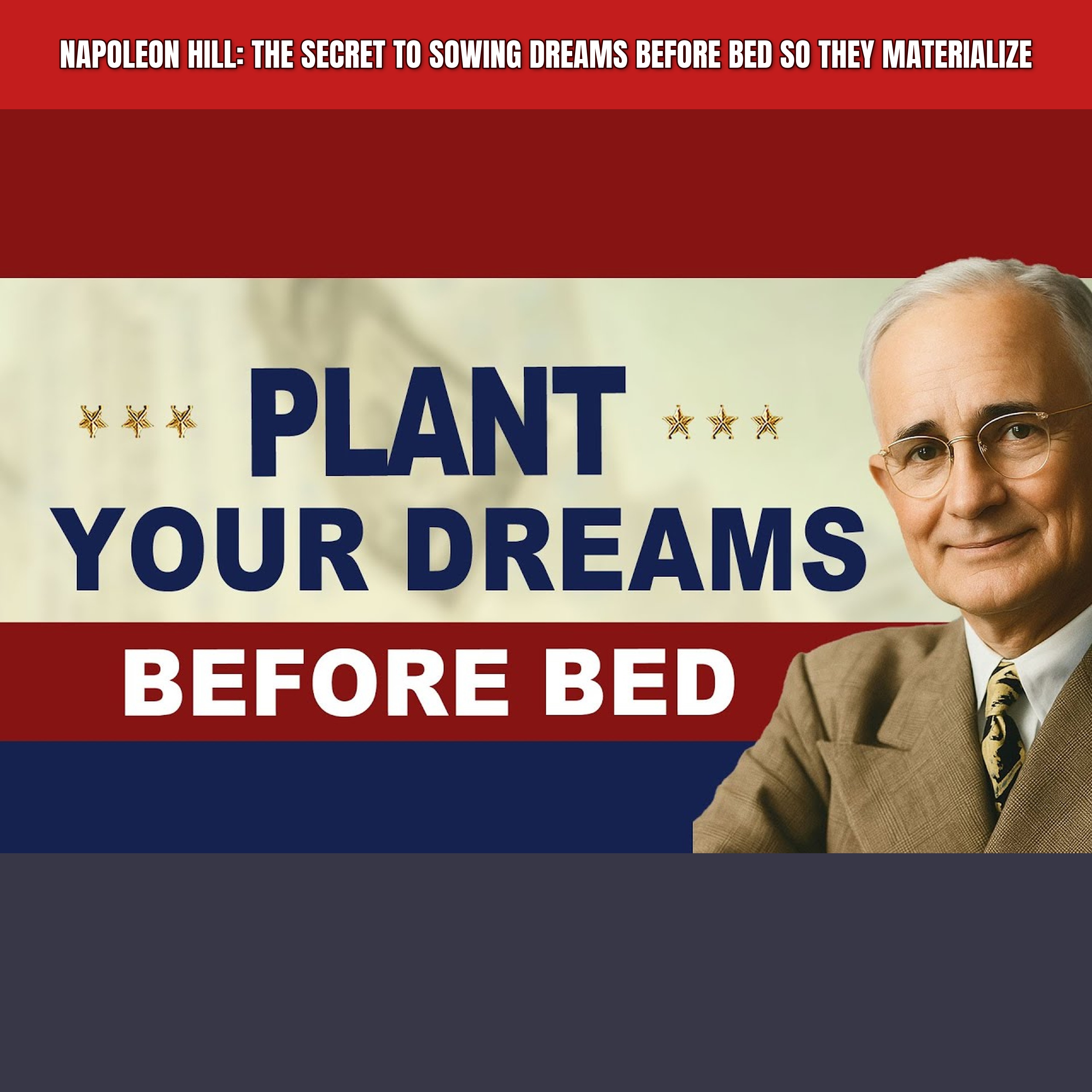Napoleon Hill: The Secret to Sowing Dreams Before Bed So They Materialize