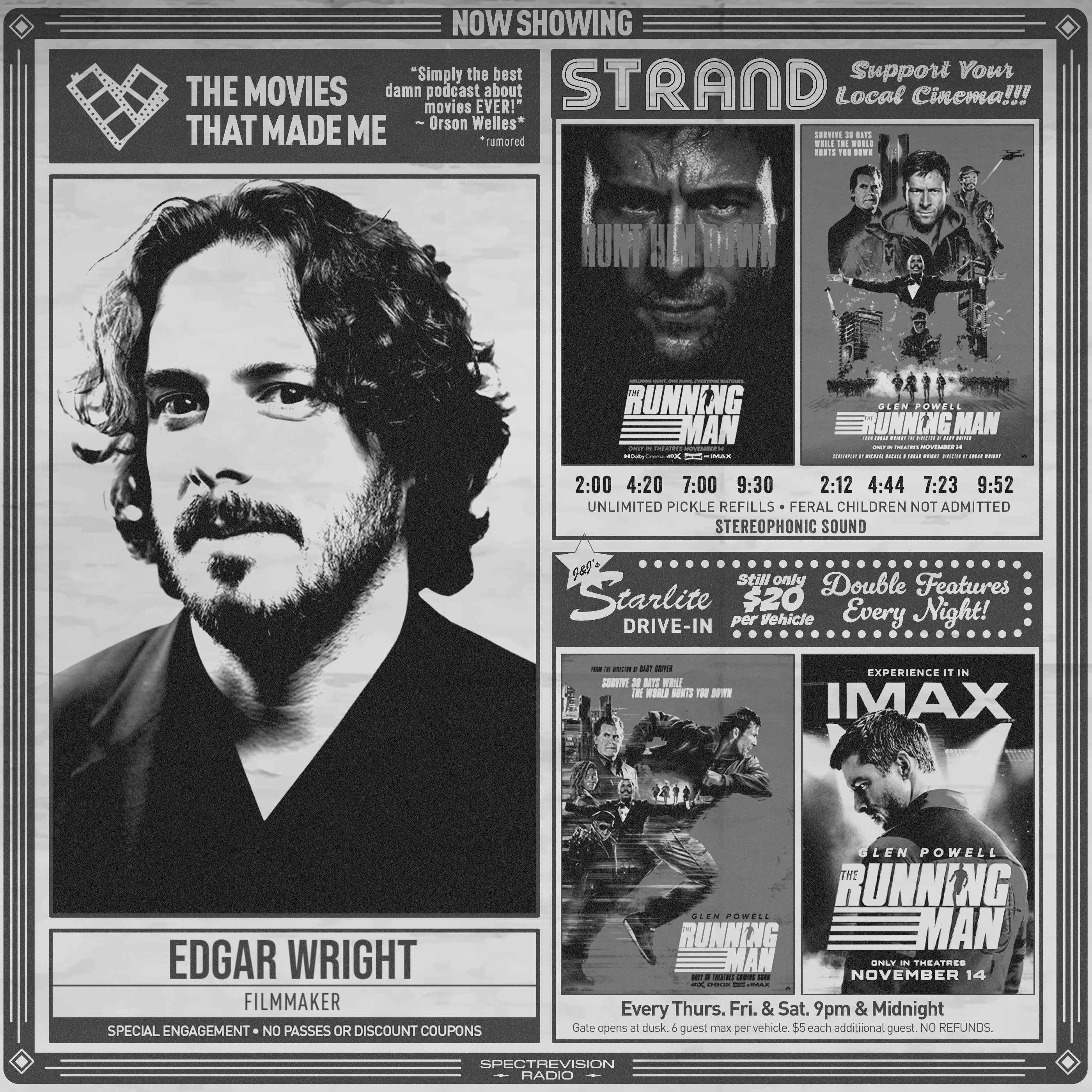 RUNNING MAN director Edgar Wright Returns!