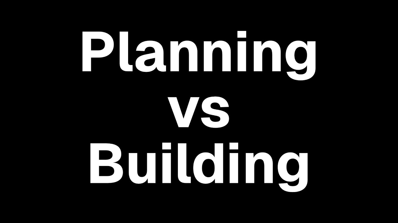 Build first, plan second. | Theo - t3․gg
