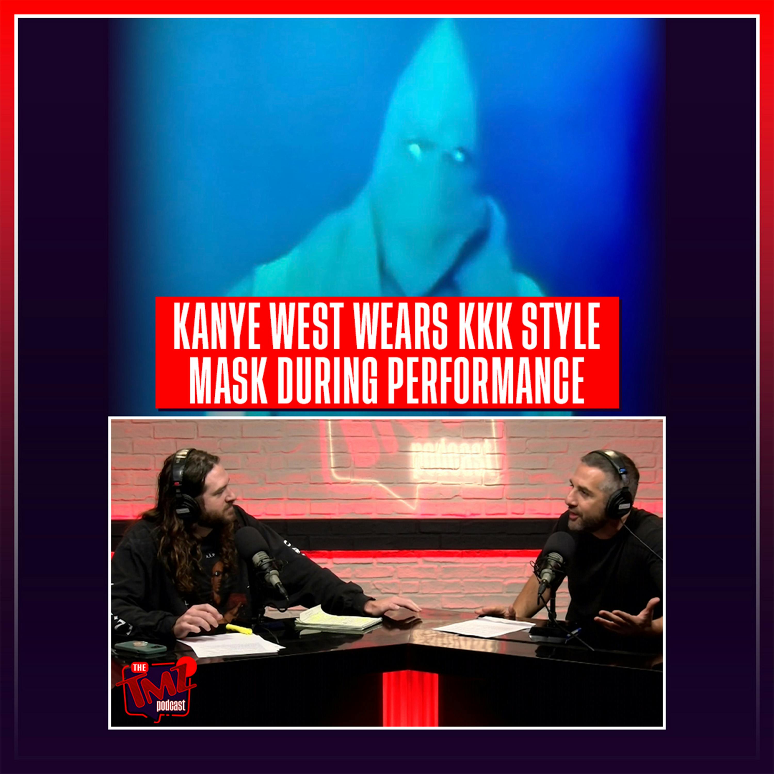 Kanye West Wears KKK Style Mask During 'Vultures' Performance