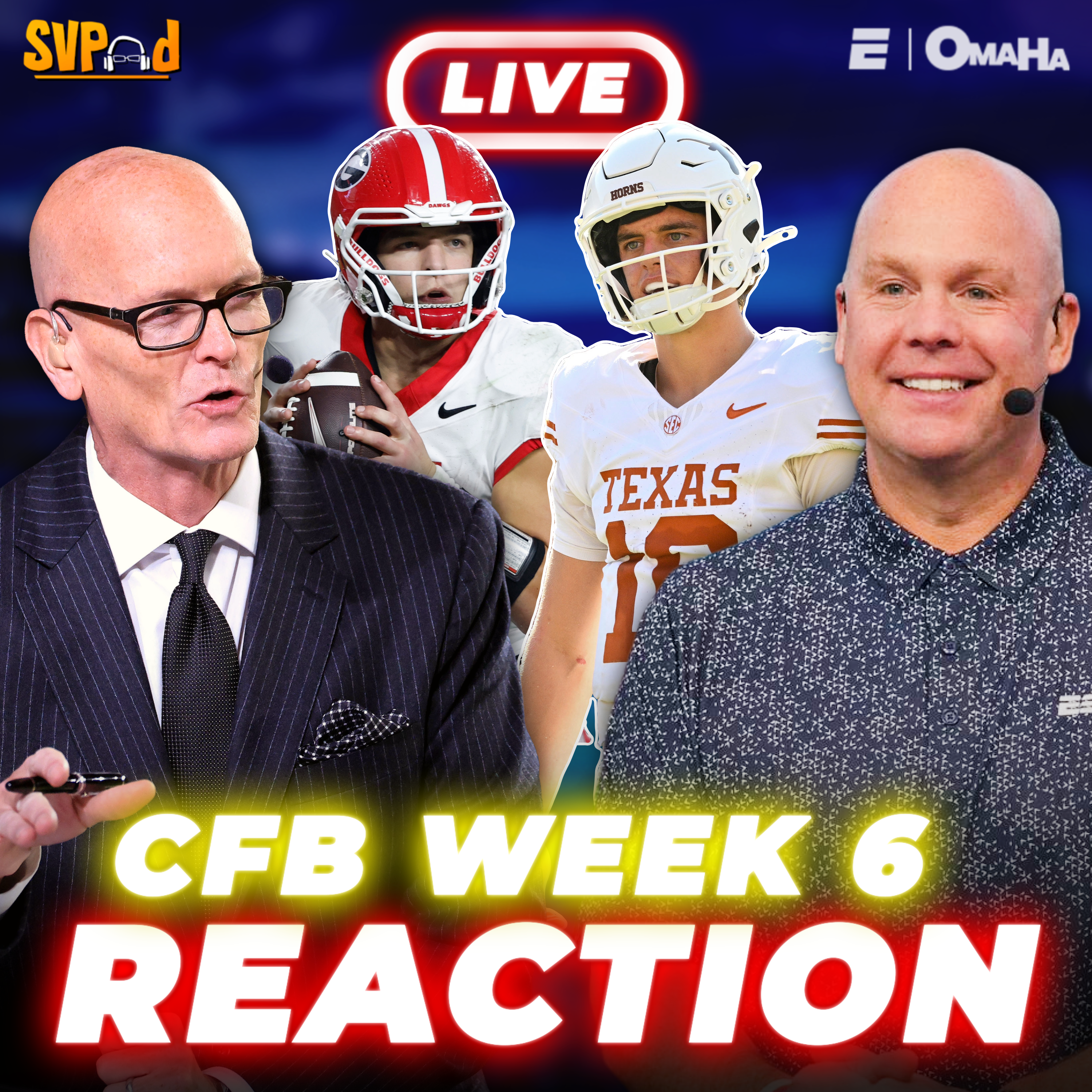 SVPod: Week 6 REACTION! Georgia BEATS Alabama + Oklahoma, UCLA, Kentucky win STUNNERS