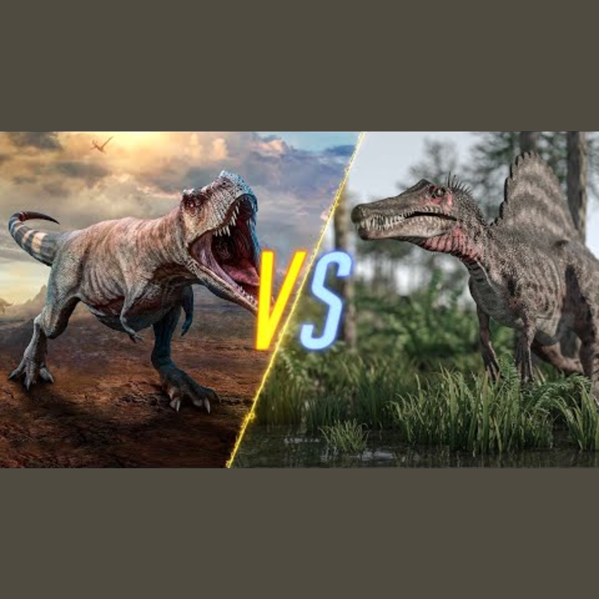 T-Rex vs Spinosaurus episode artwork