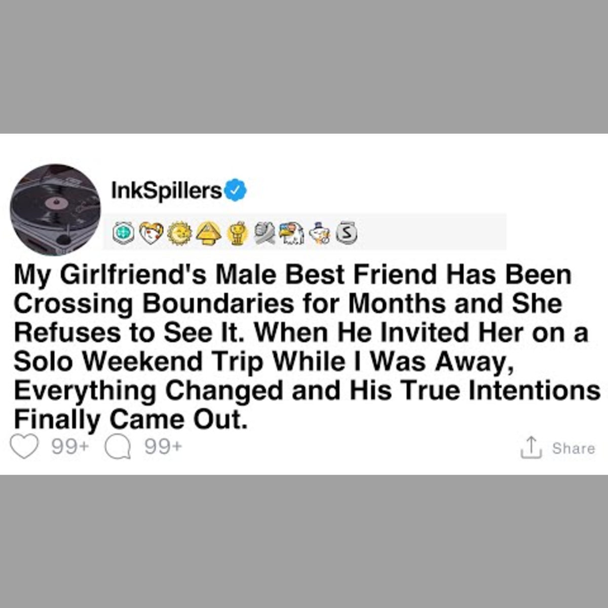 My Girlfriend's Male Best Friend: Crossing Boundaries Unnoticed