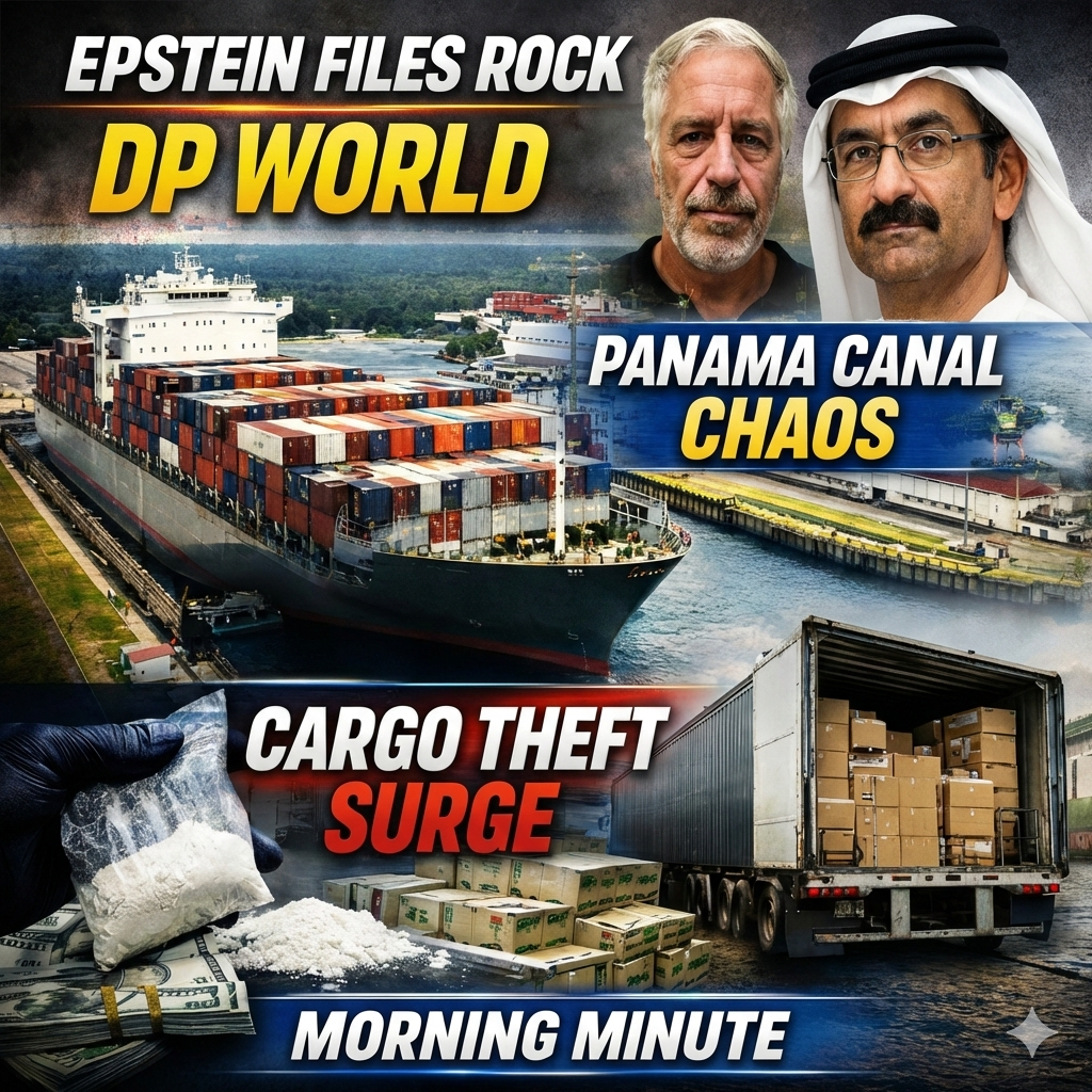 Epstein Files Hit DP World, Panama Canal Fight, Cargo Theft Surge | Morning Minute