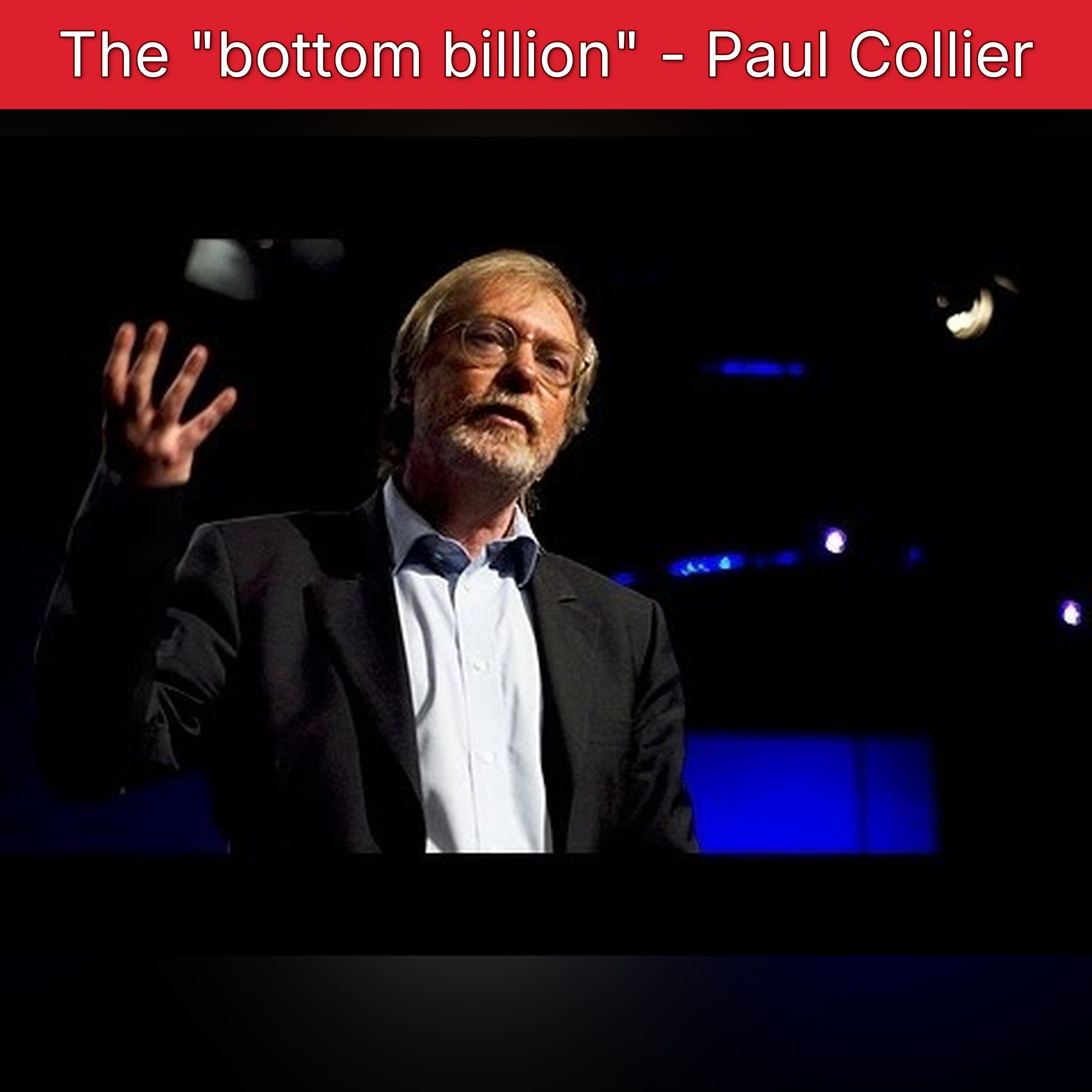 The "bottom billion" - Paul Collier episode artwork