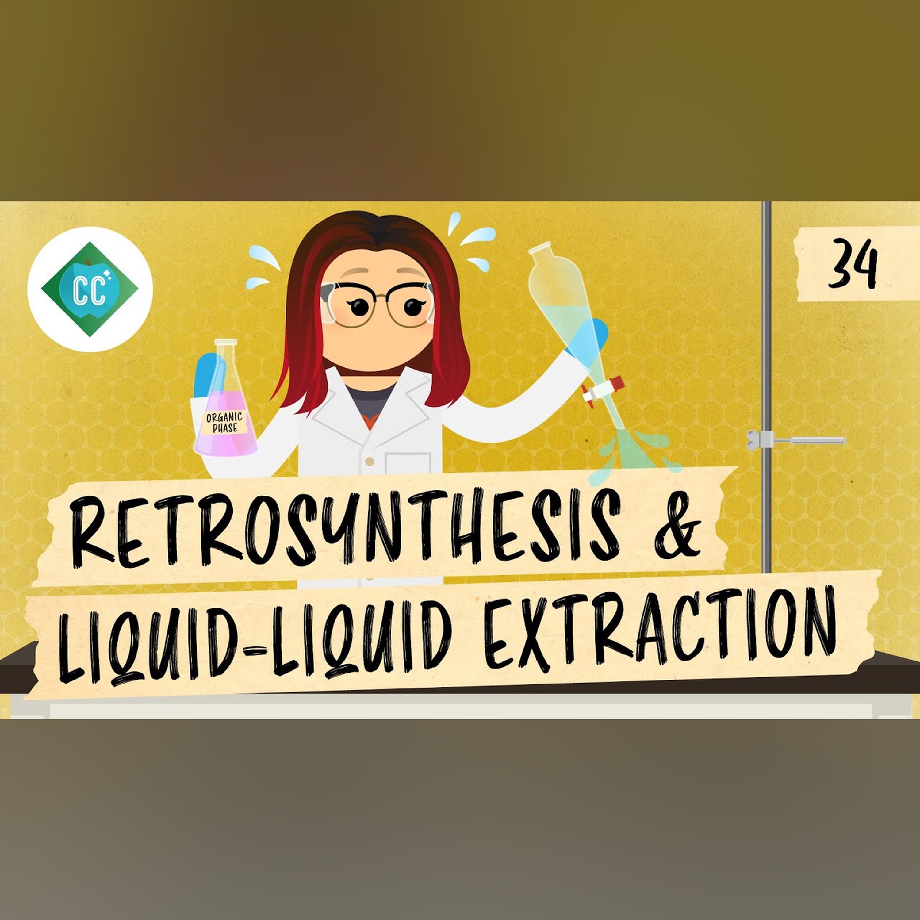 Retrosynthesis and Liquid-Liquid Extraction: Crash Course Organic Chemistry #34