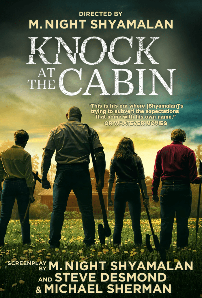 KNOCK AT THE CABIN | Or Whatever Movies | Episode 180 episode artwork