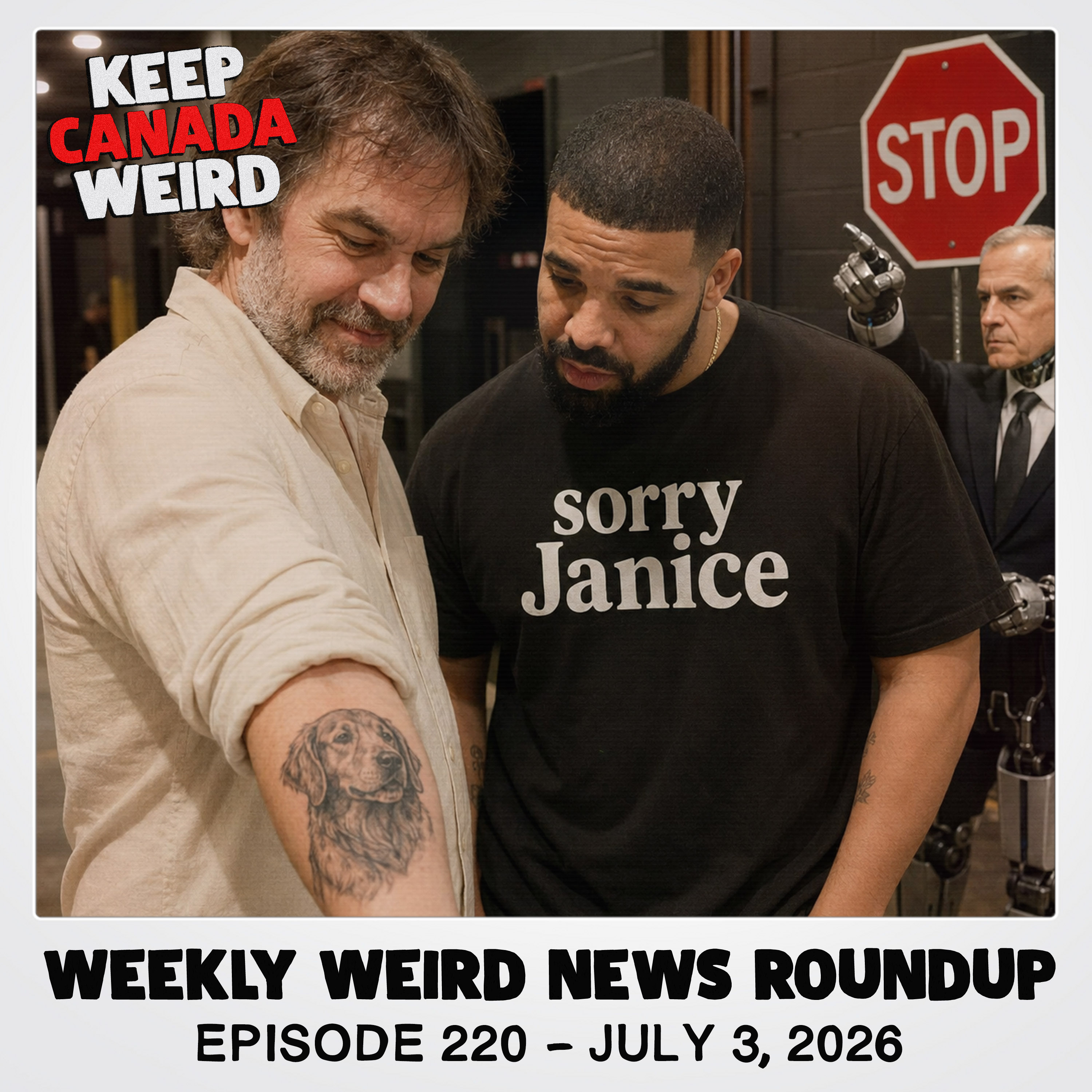 220 - 2026/07/03 - Stop Sign, Piss Christ, Pubic Places, Drake episode artwork
