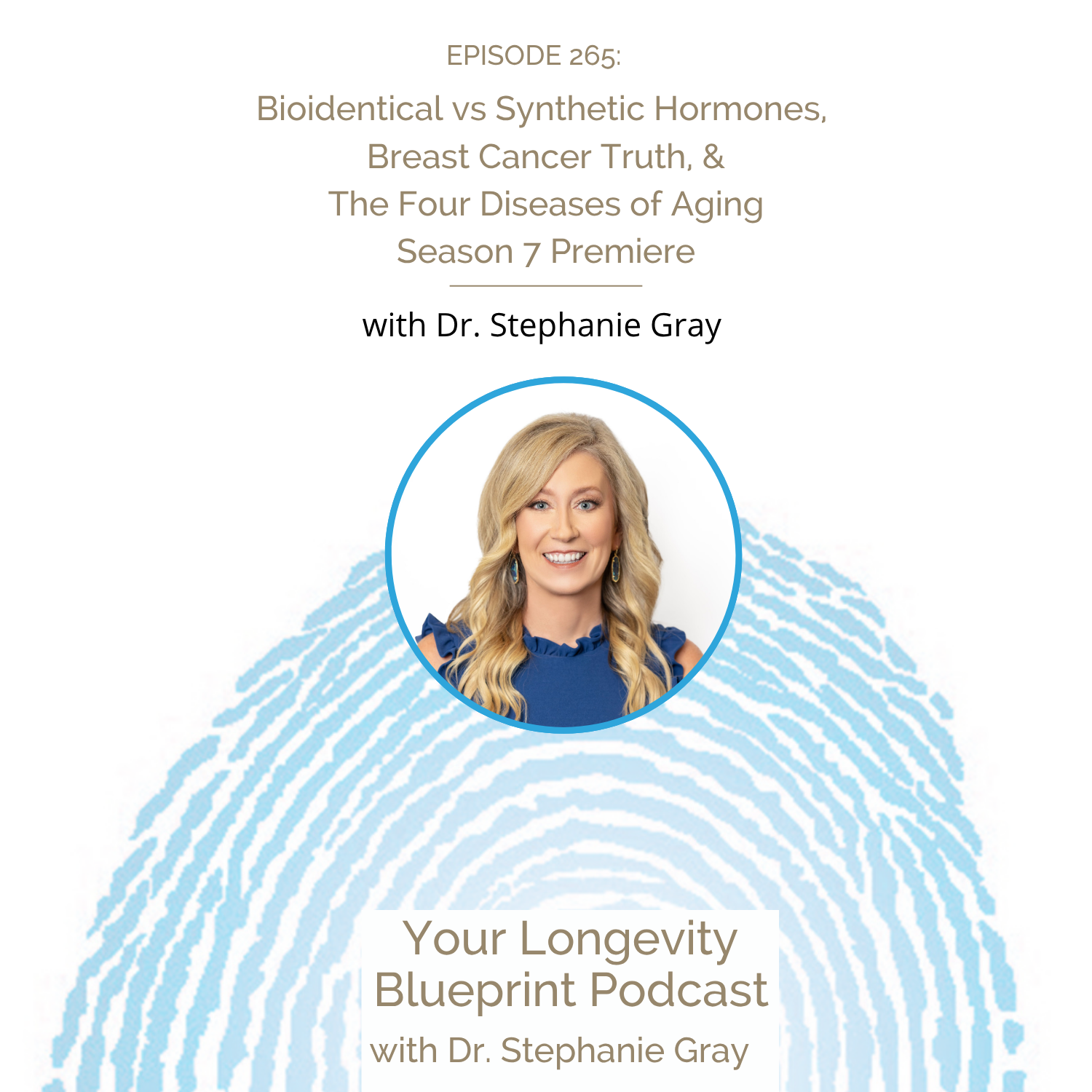 265: Bioidentical vs Synthetic Hormones, Breast Cancer Truth, and the Four Diseases of Aging, Season 7 Premiere with Dr. Stephanie Gray