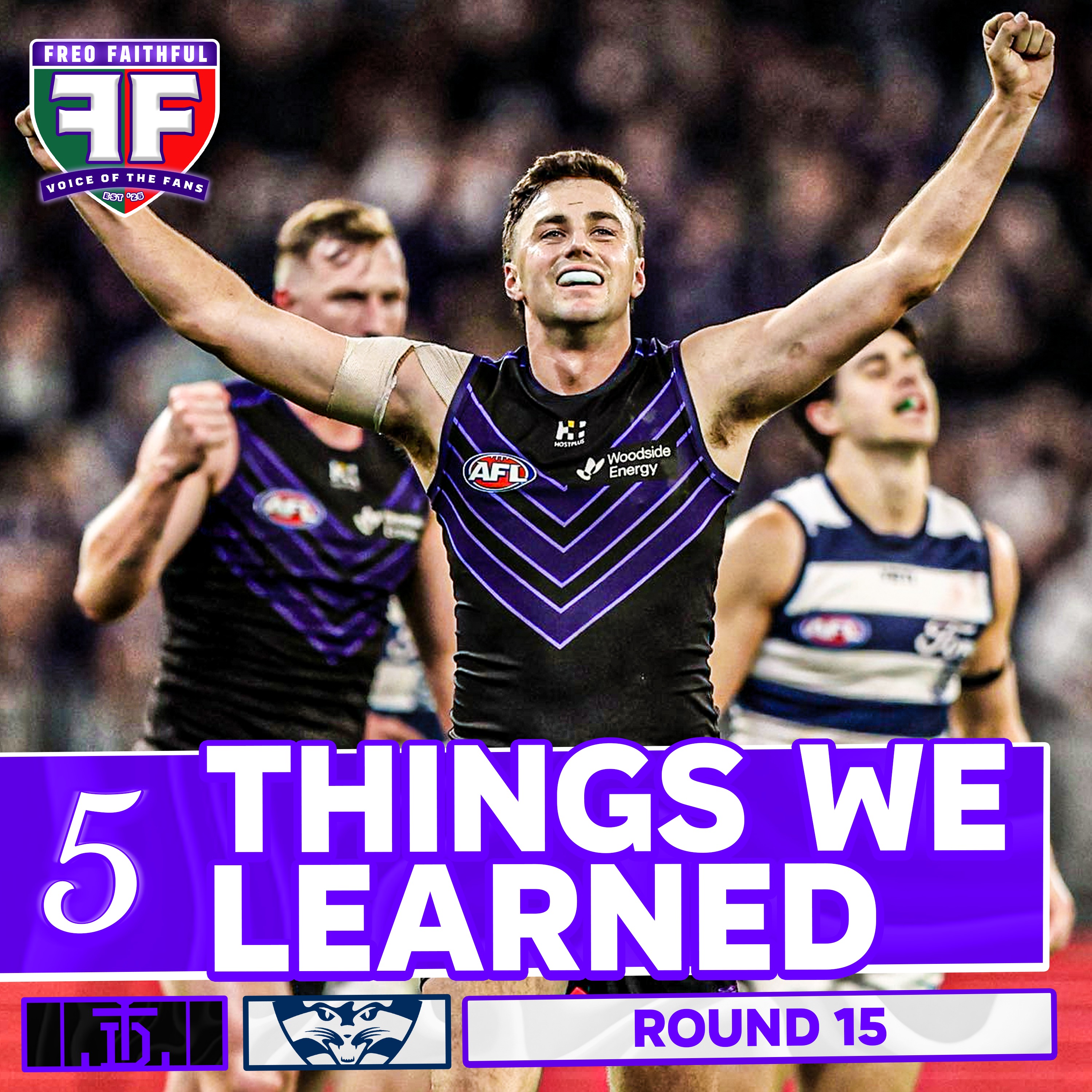 5 THINGS WE LEARNED from Fremantle v Geelong | AFL Round 15 2026 episode artwork