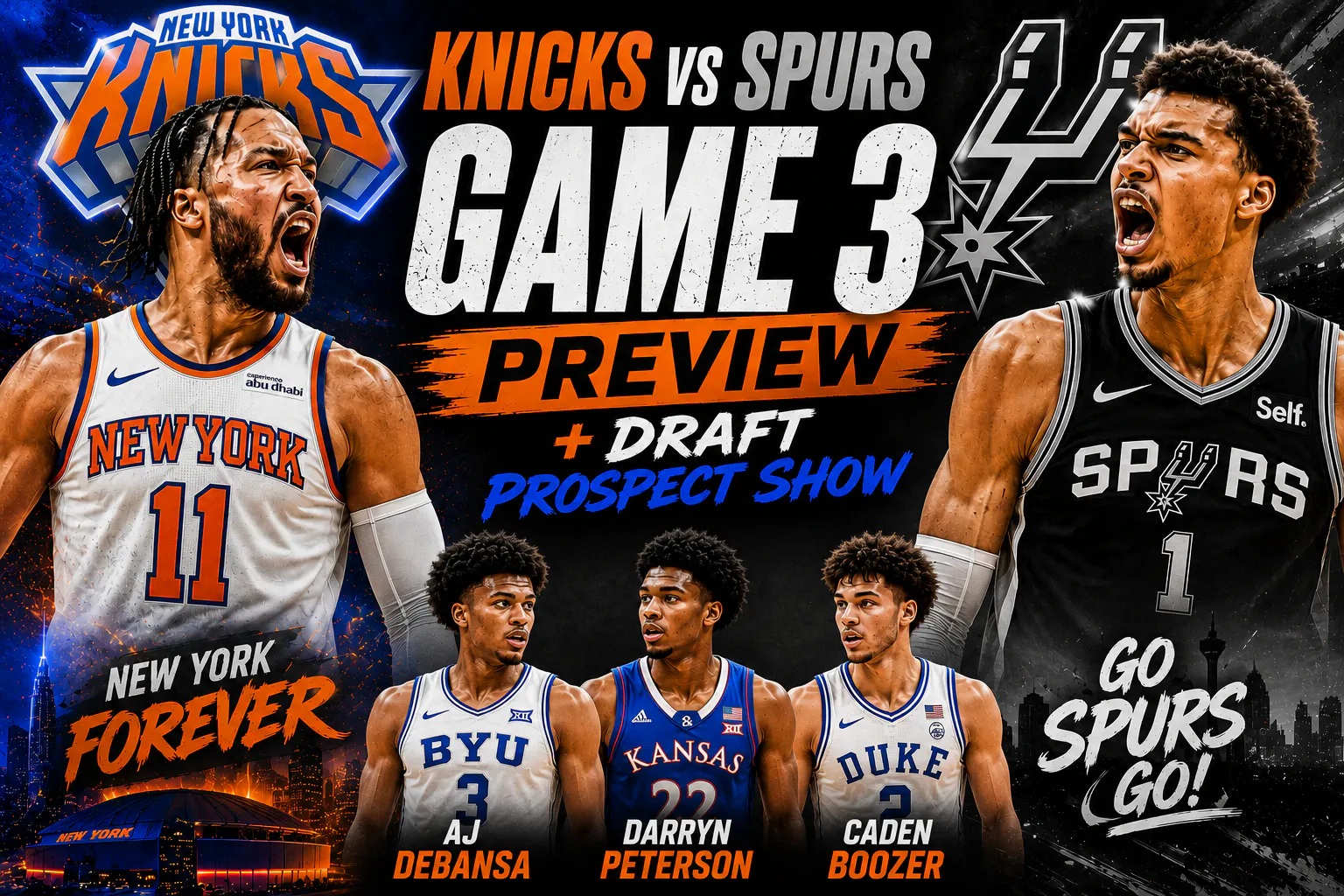 Knicks vs_ Spurs Game Preview- Draft Prospects episode artwork