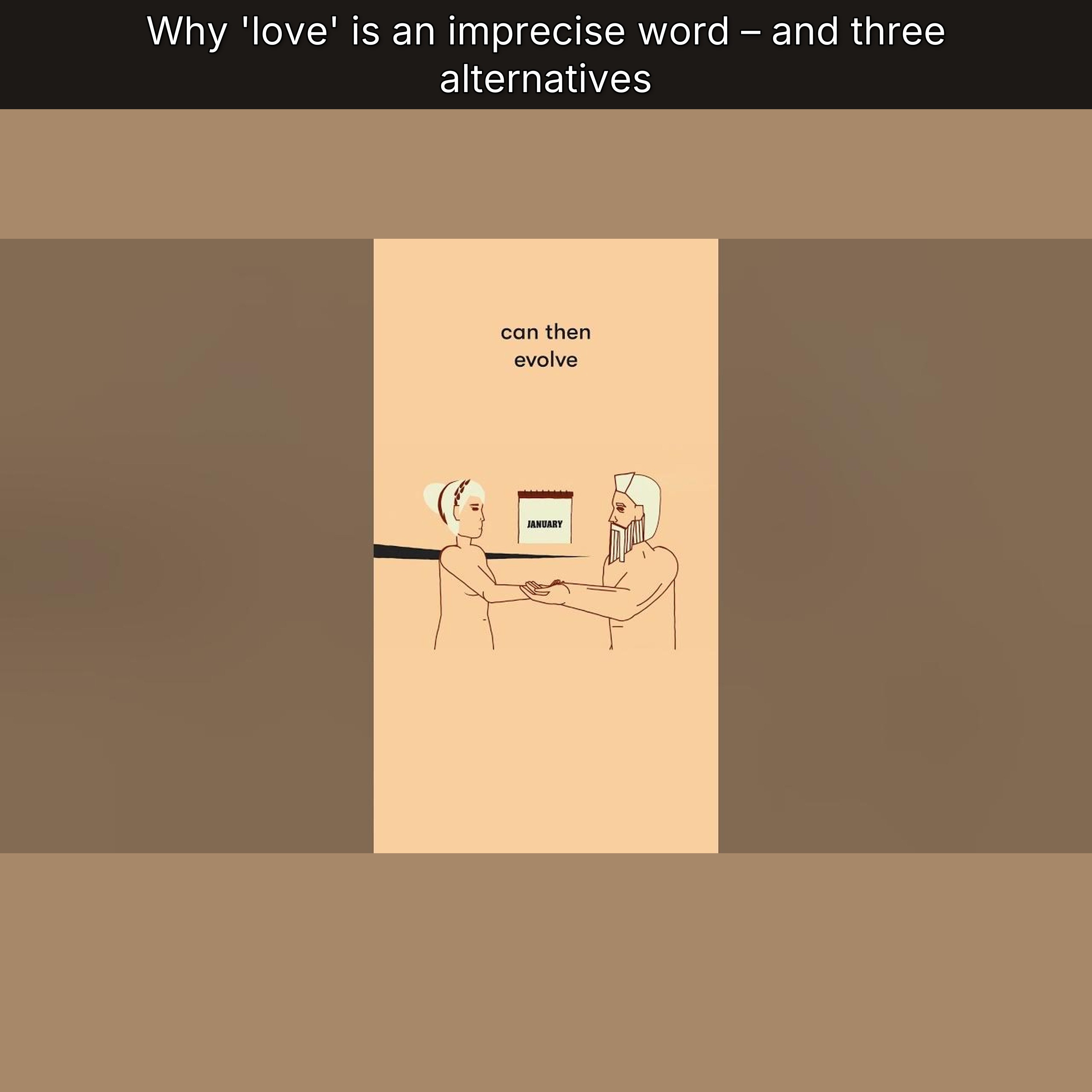Why 'love' is an imprecise word – and three alternatives