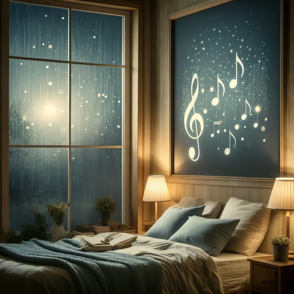 😴🌧️🎵 A Calm MUSICAL Atmosphere and Light RAIN Reduce ANXIETY for BETTER SLEEP episode artwork