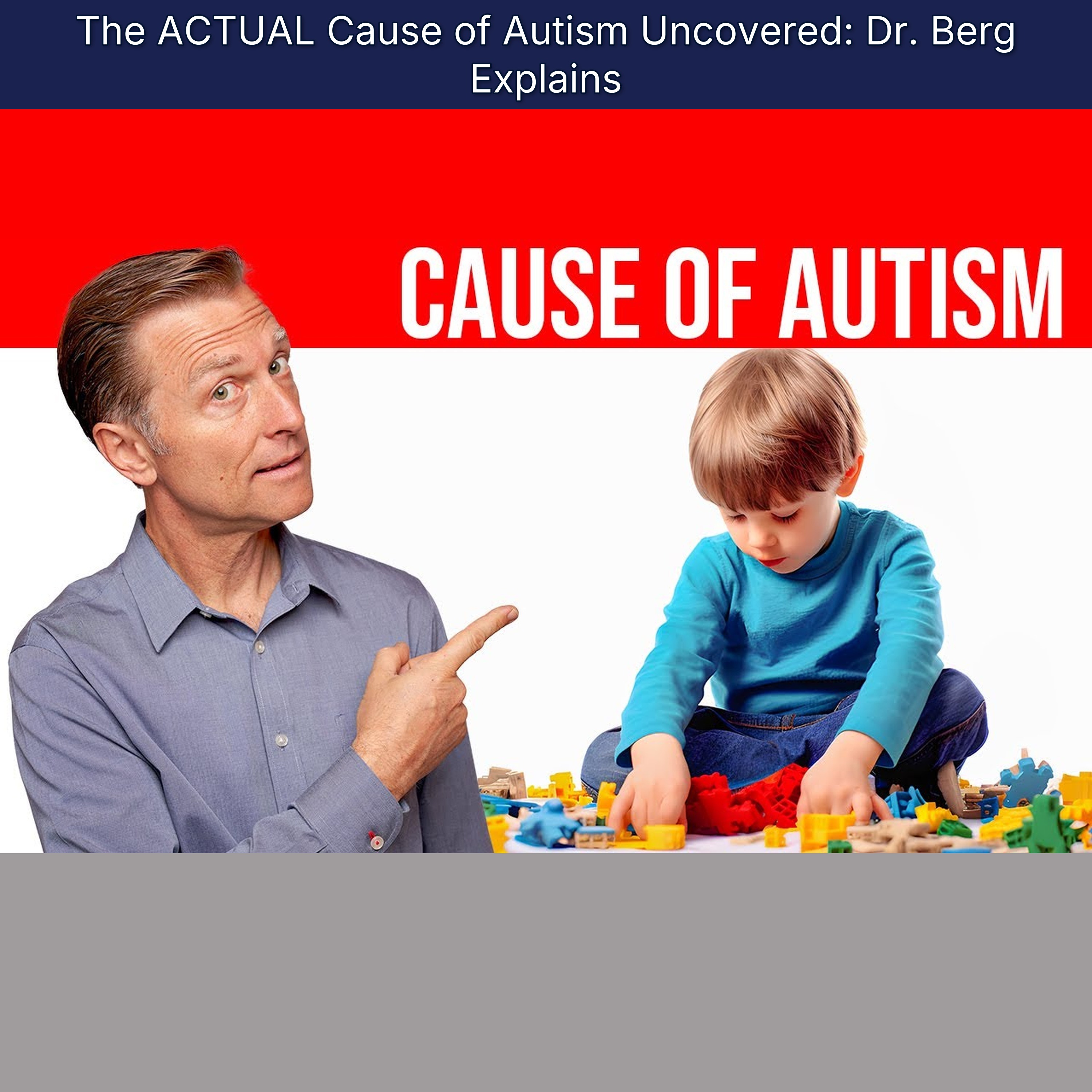 The ACTUAL Cause of Autism Uncovered: Dr. Berg Explains episode artwork
