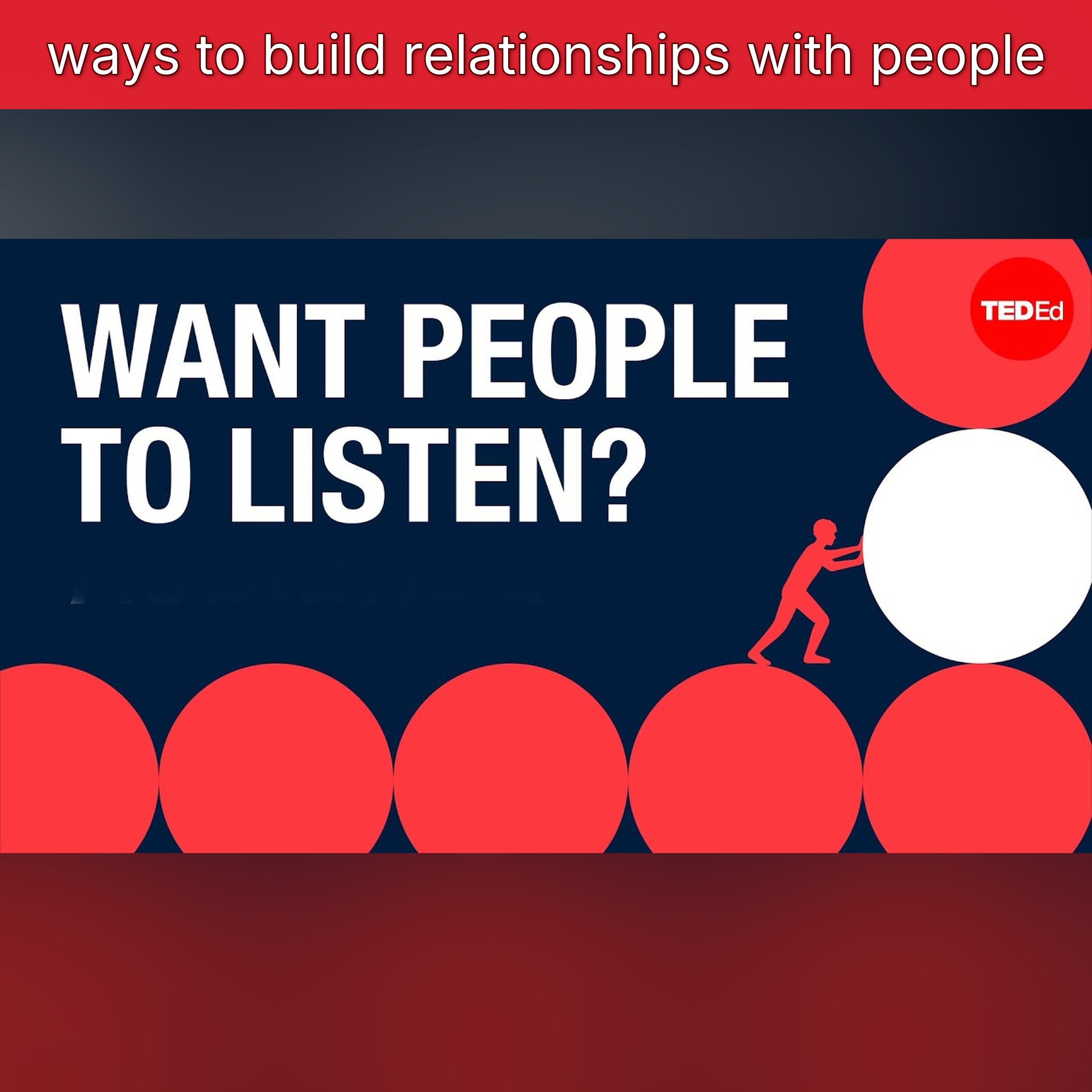 ways to build relationships with people episode artwork