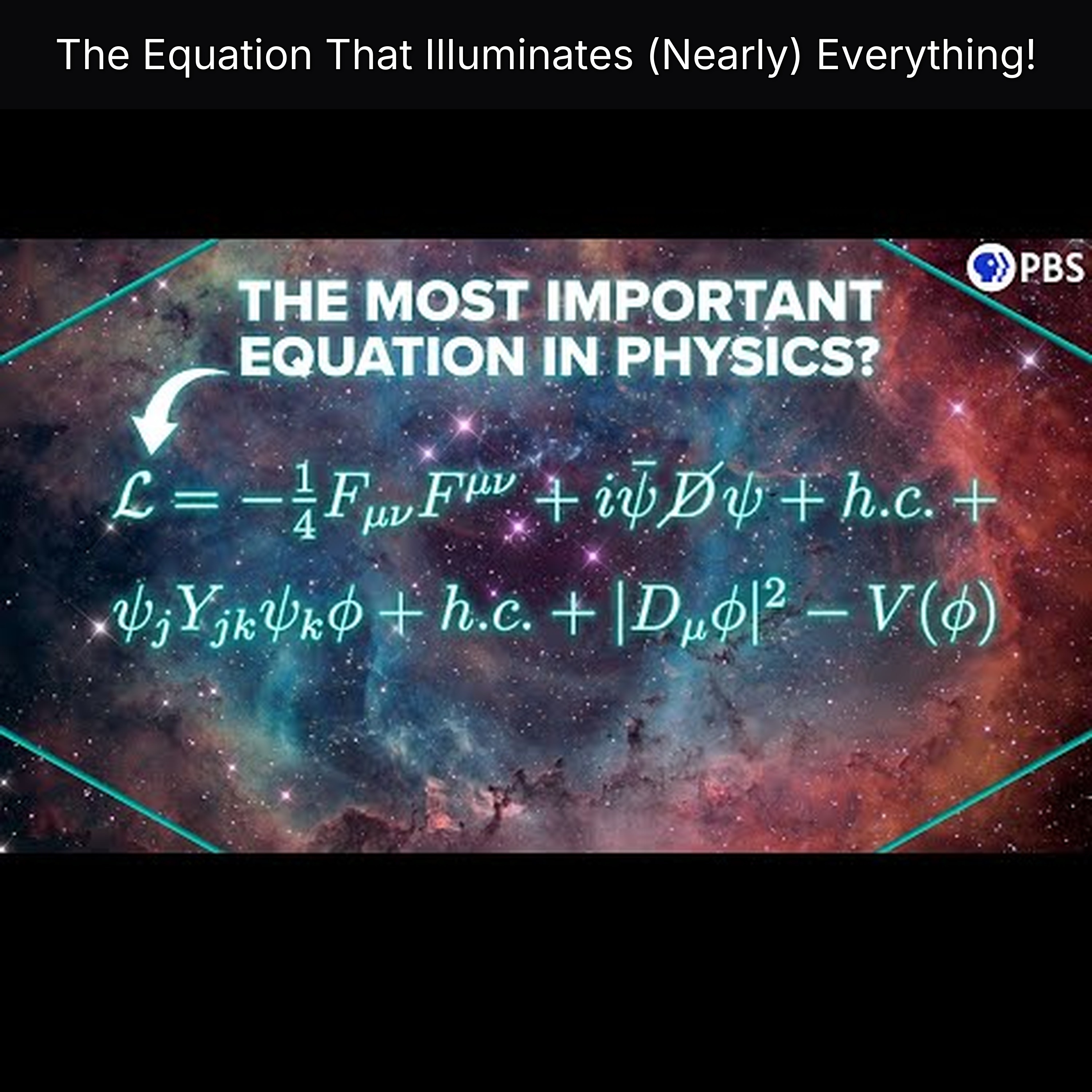 The Equation That Illuminates (Nearly) Everything!