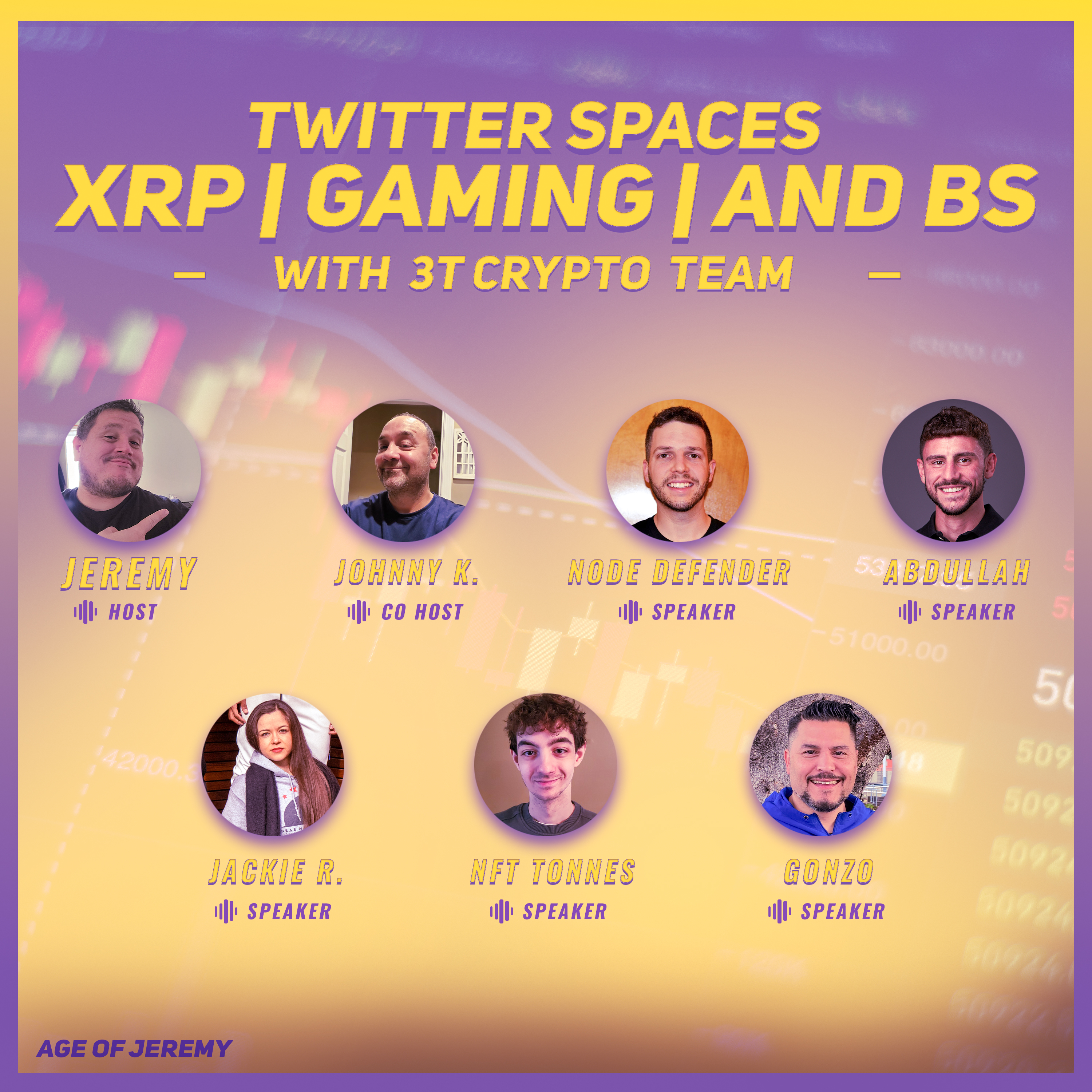 Twitter Spaces 1 | XRP, Gamings, and BS with part of the 3T Crypto Team episode artwork