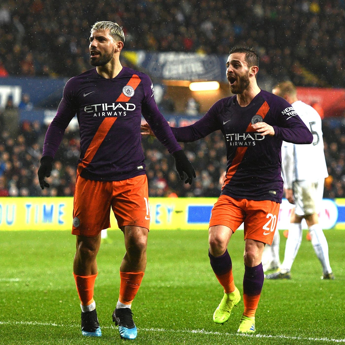 Swansea 2-3 Man City: Bernardo brilliance keeps quadruple dream alive after more VAR conservatory episode artwork