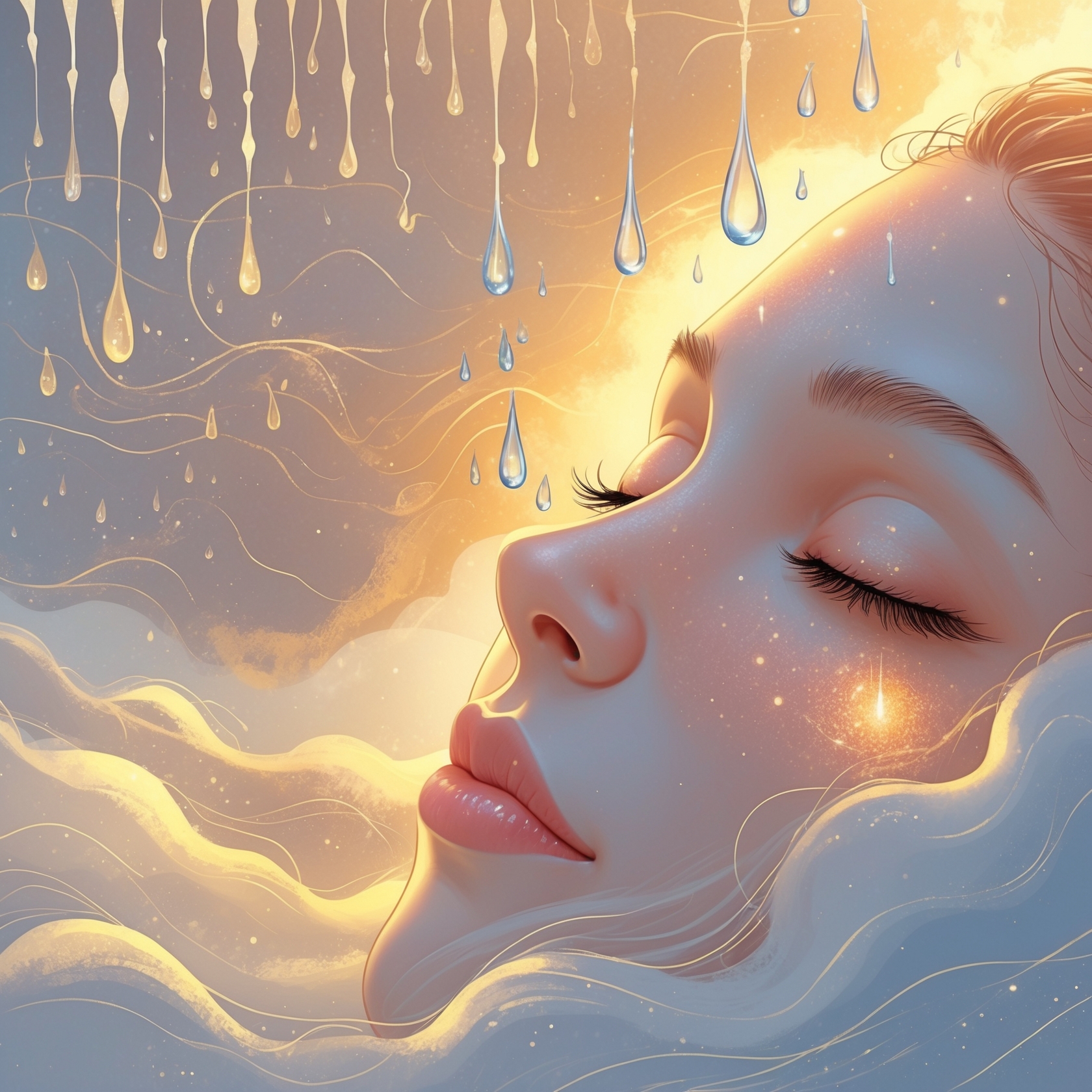 6 Hz Theta Waves + Rain Sounds | Deep Meditation, Emotional Healing & Stress Relief