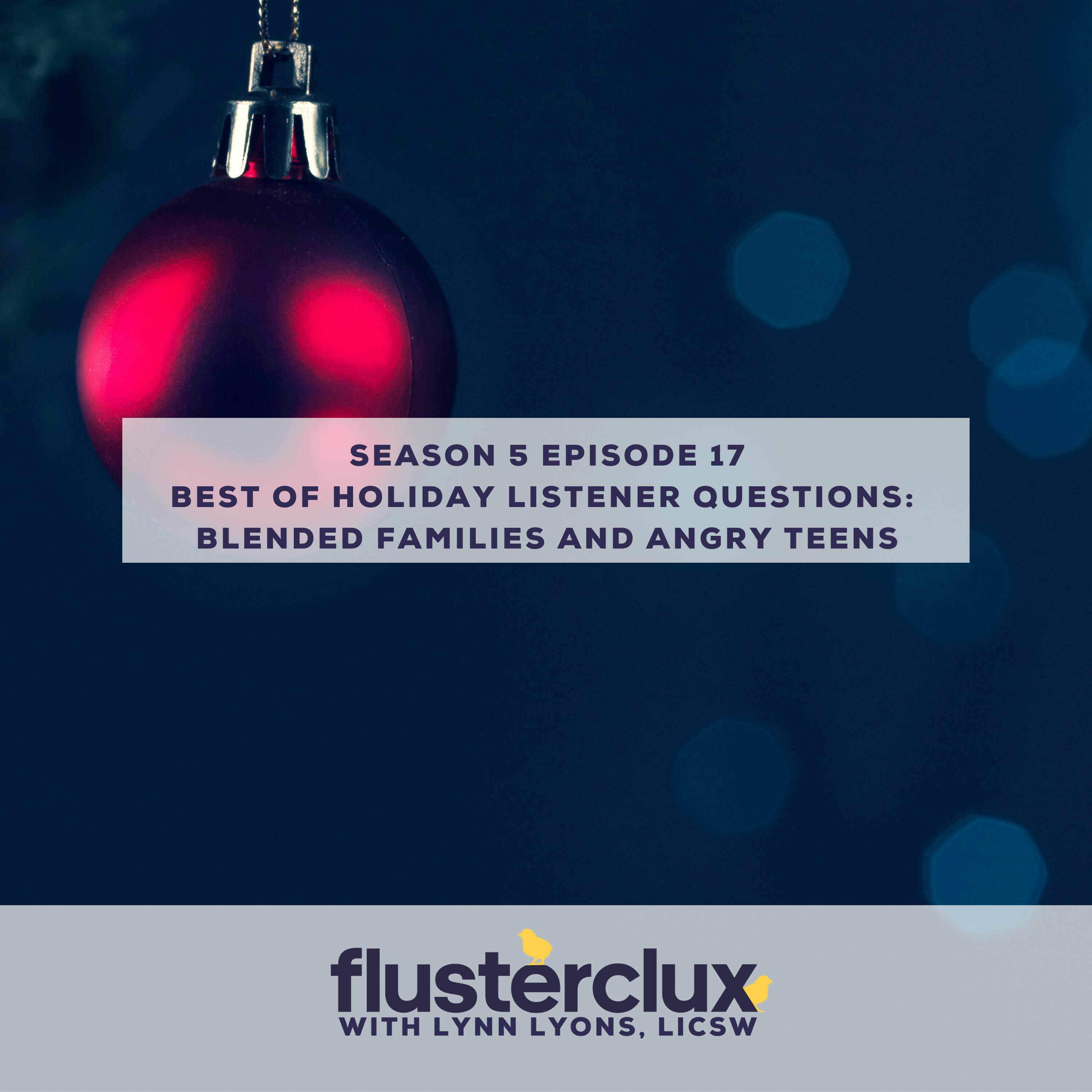 Best Of Holiday Listener Questions:  Blended Families and Angry Teens